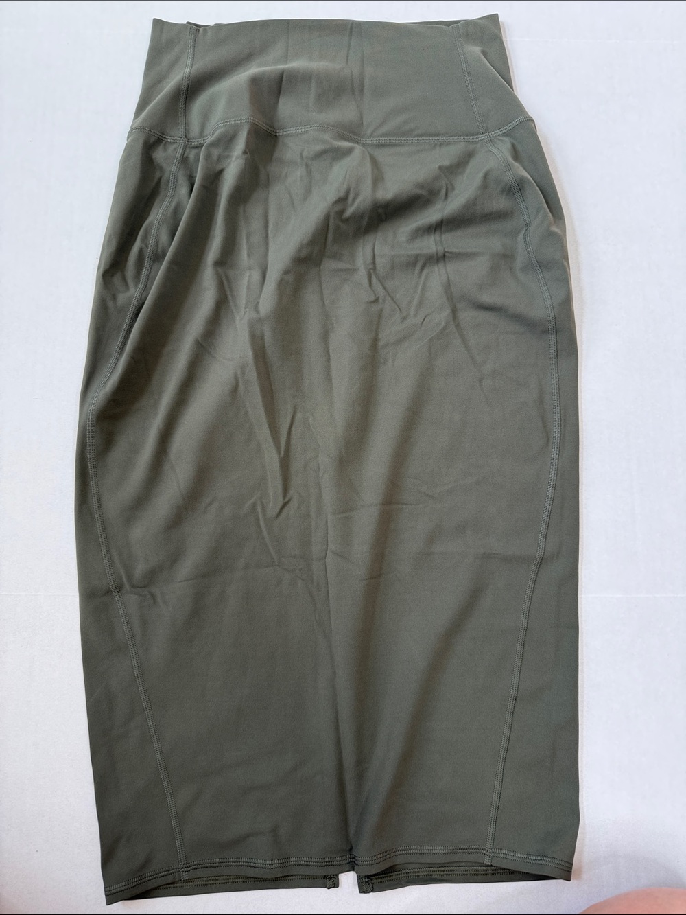 Lululemon Nulu Slim Fit High Rise Skirt Olive Green size 8 - Picture 3 of 12